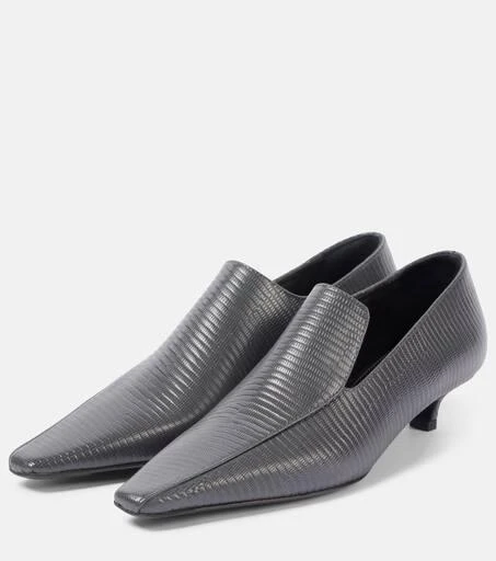Totême Embossed leather pumps 4