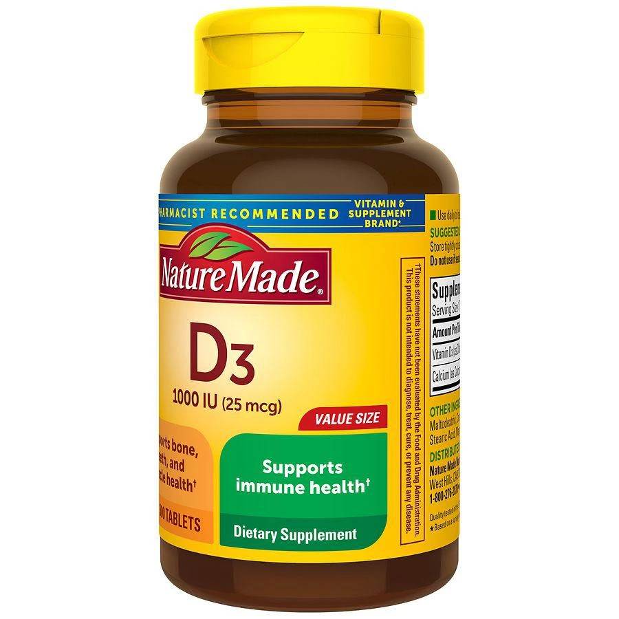 Nature Made Vitamin D3 1000 IU (25 mcg) Tablets 5
