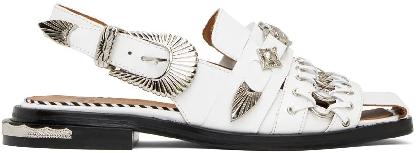 Toga Pulla White Polido Loafers 1