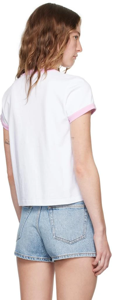 Alexander Wang White 'Sugar Baby' Ringer T-Shirt 3
