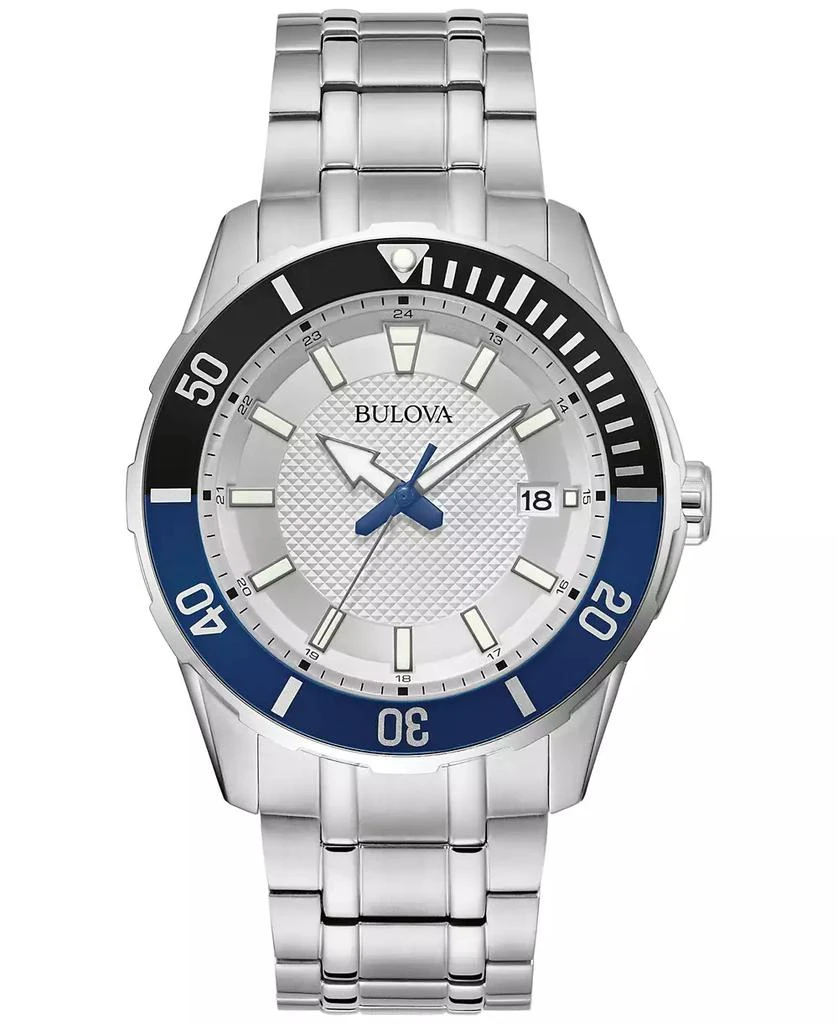 Bulova Men's Stainless Steel Bracelet Watch 42mm 1
