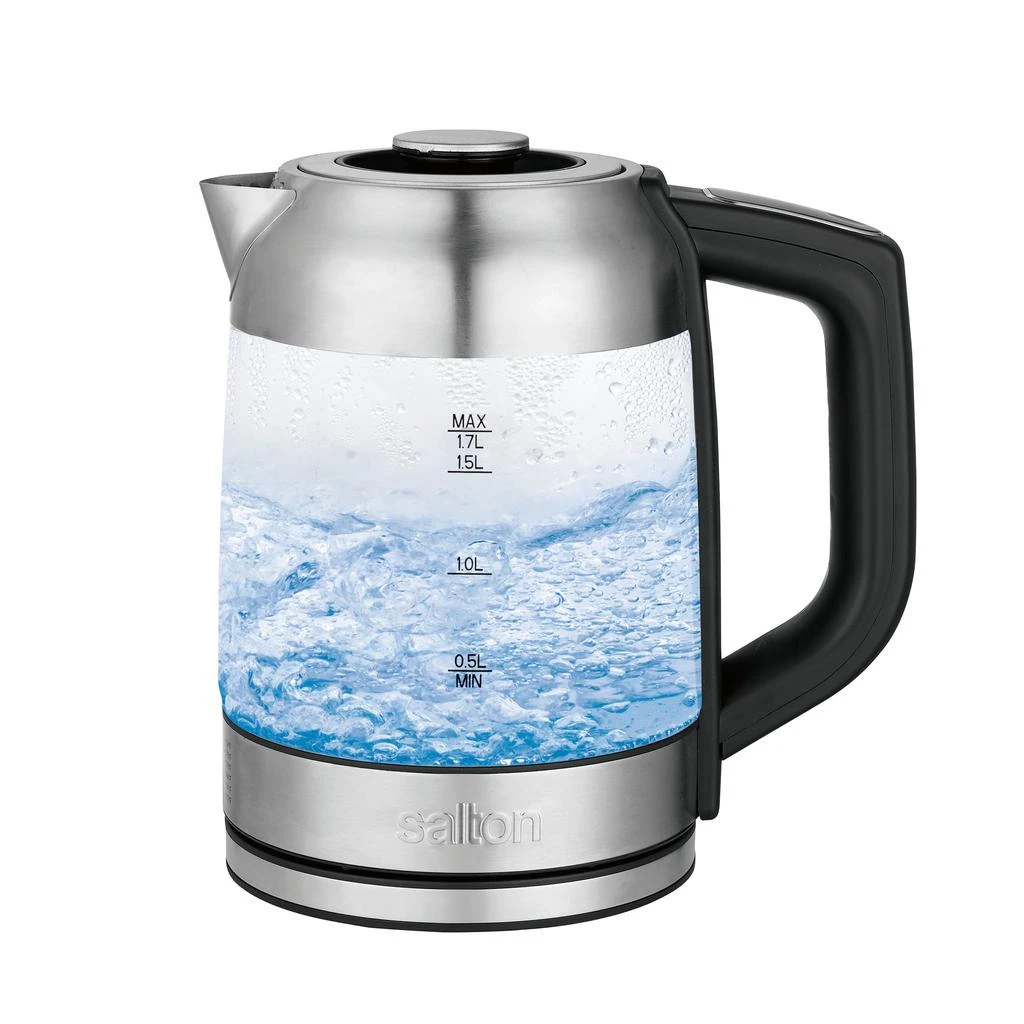 Salton Temperature Control Kettle & Tea Steeper 58oz Silver 1