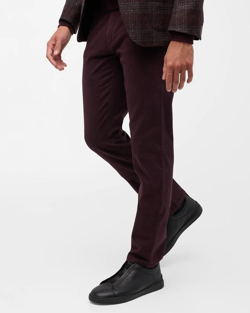 Zegna Men's Gabardine Stretch 5-Pocket Pants 5