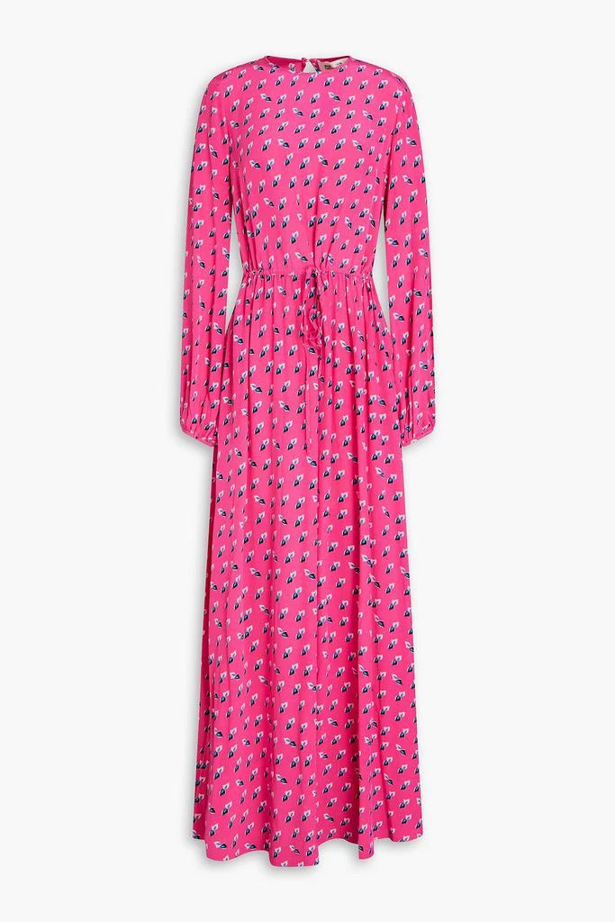 Diane von Furstenberg Sydney printed crepe de chine maxi dress 1