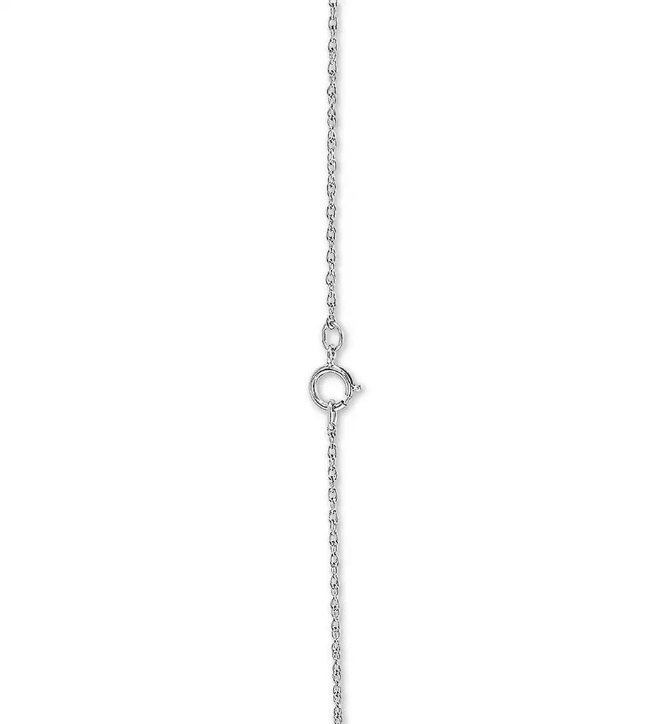 Macy's Diamond Heart Pendant Necklace (1/10 ct. t.w.) in Sterling Silver 3