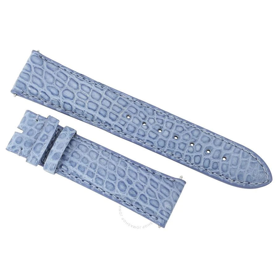 Hadley Roma 20 MM Matte Blue Alligator Leather Strap 1