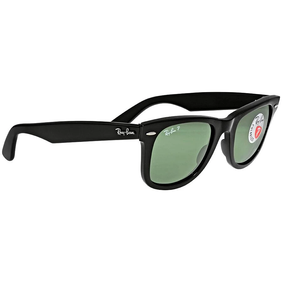 Ray-Ban Original Wayfarer Polarized Green Classic G-15 Square Unisex Sunglasses RB2140 901/58 50 3
