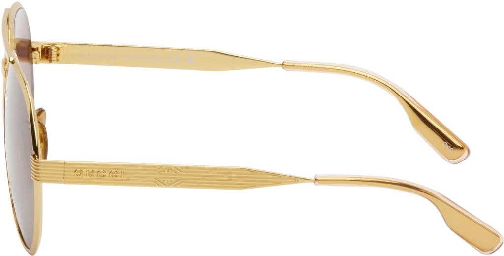Gucci Gold Aviator Sunglasses 3