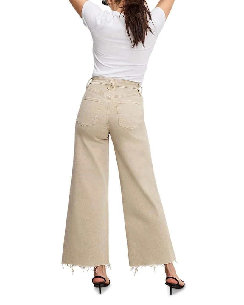 Good American Good Skate High Rise Ankle Jeans in Dune 3