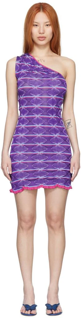 Gimaguas SSENSE Exclusive Purple Mini Dress 1