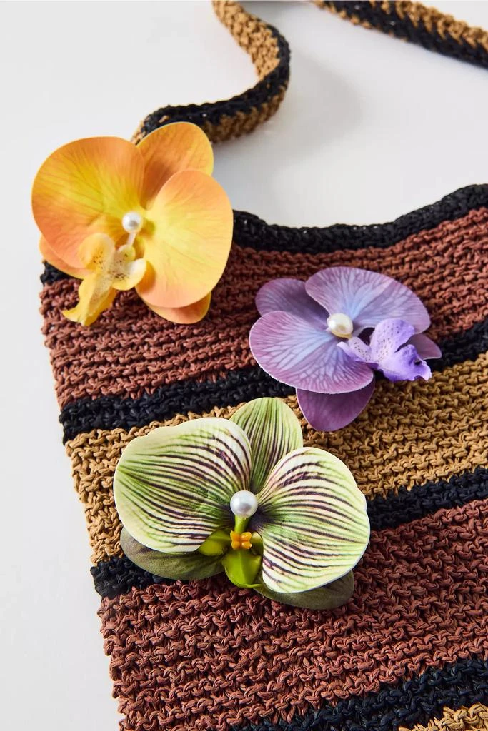 Urban Outfitters Kai Orchid Flower Hair Clip 
Brooch