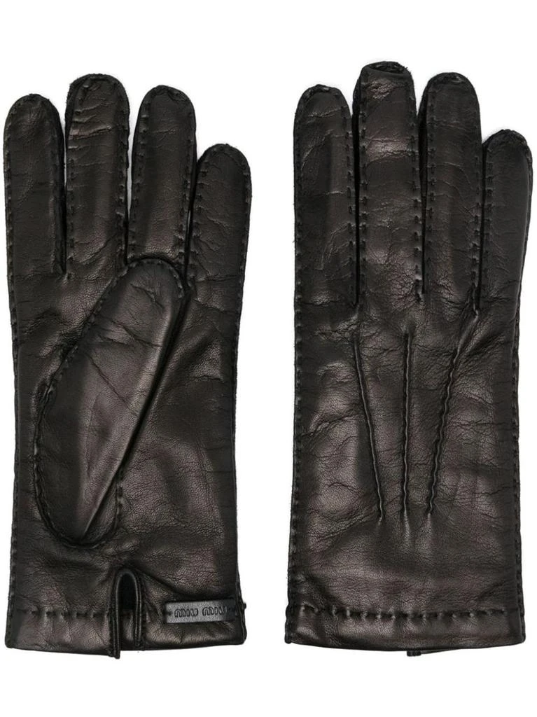 Miu Miu Miu Miu Leather Gloves 1