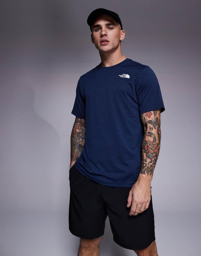 The North Face The North Face Training  24/7 logo t-shirt in navy