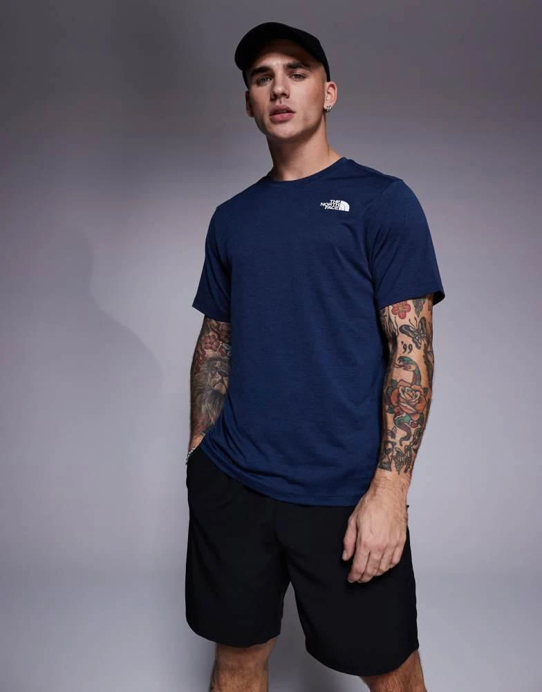The North Face The North Face Training  24/7 logo t-shirt in navy 1