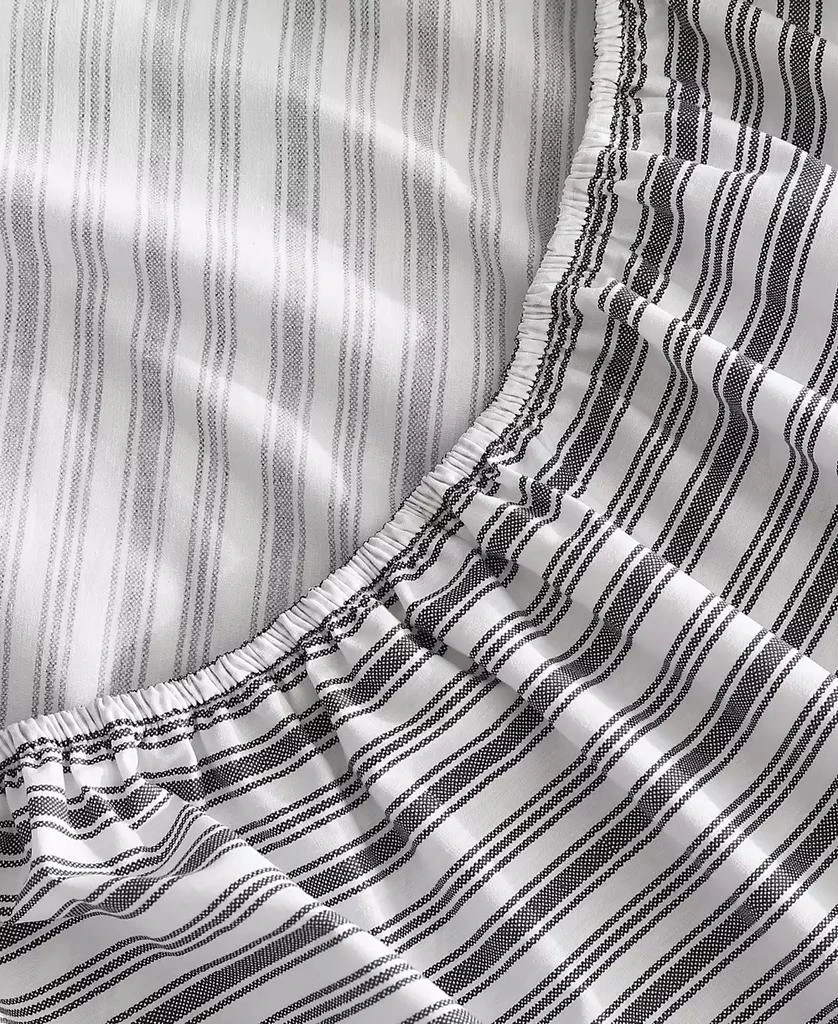 Nautica Coleridge Stripe Cotton Percale Fitted Sheet, Queen 2