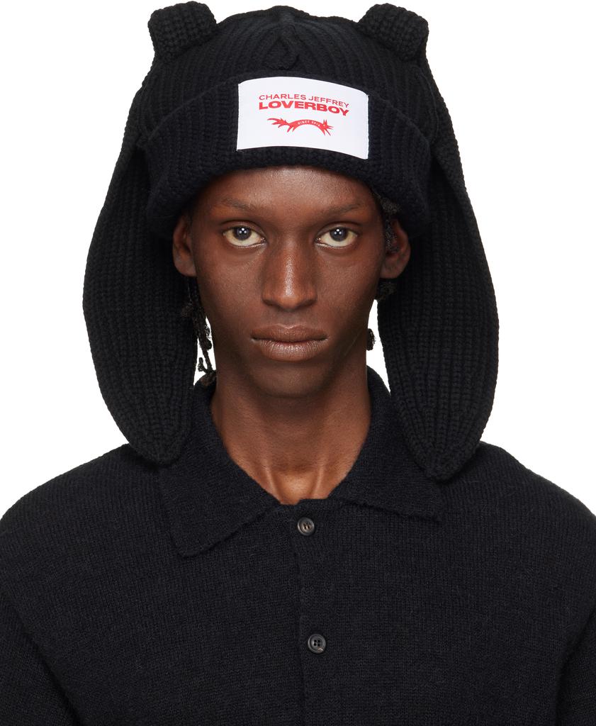 Charles Jeffrey Loverboy Red Chunky Ears Beanie - Hats - BeyondStyle