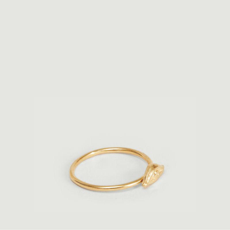 MONSIEUR Izza Small eye pattern yellow vermeil ring Vermeil jaune MONSIEUR