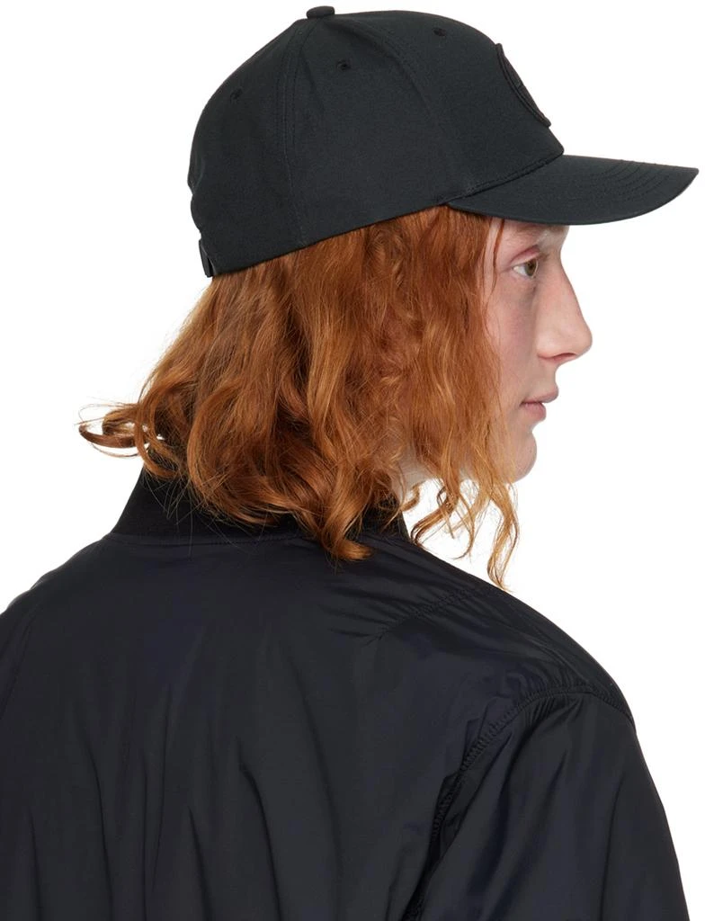 Stone Island Black Embroidered Cap 3