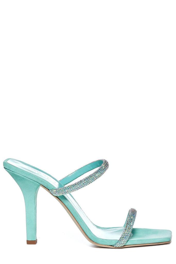 Paris Texas Hollywood 75 Mules - - Black Diamond - Sandals