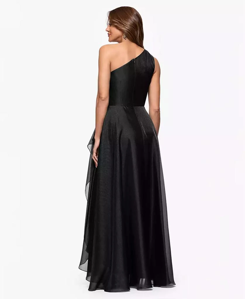 XSCAPE Women's Metallic Draped One-Shoulder Gown - Dresses & Skirts - Free  Shipping - BeyondStyle