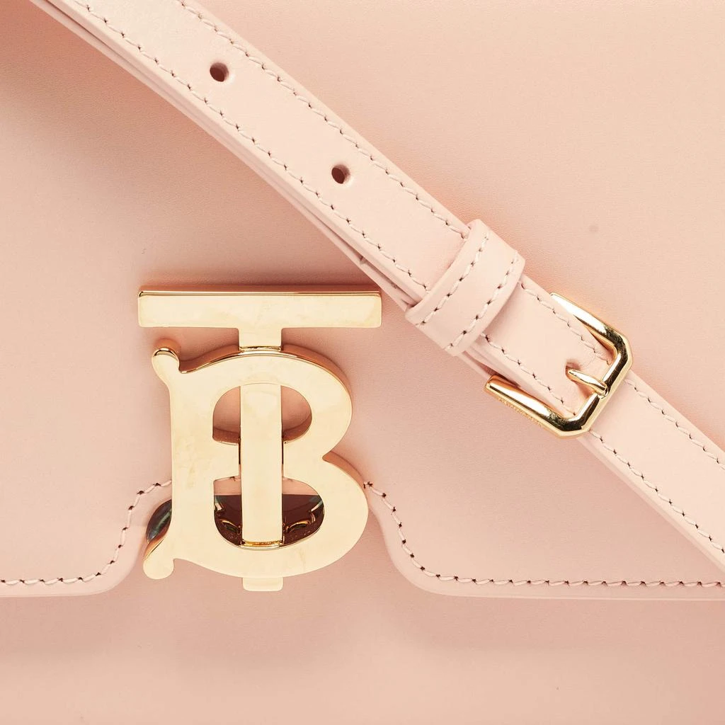 Burberry Burberry Peach Pink Leather Small TB Shoulder Bag 5