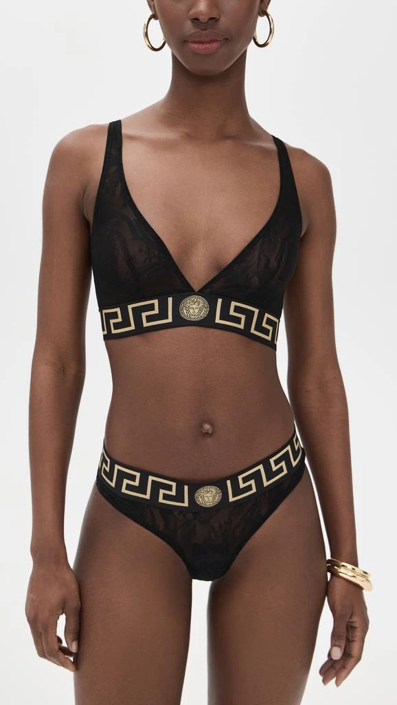 Versace Bra Tulle Barocco Jacquard + Iconic Elastic Bralette 4