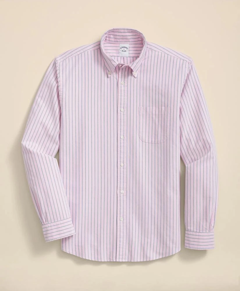 Brooks Brothers Friday Shirt, Oxford Ribbon Stripe