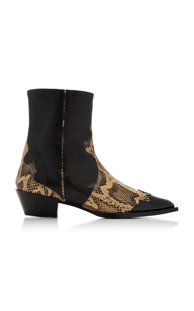 Aeyde Moda Operandi Boots Shop Aeyde Hester Snake-Print Leather