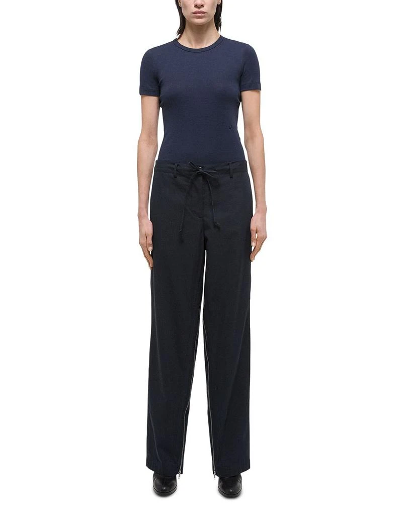 Helmut Lang Inner Gusset Zip Wide Leg Pants 2