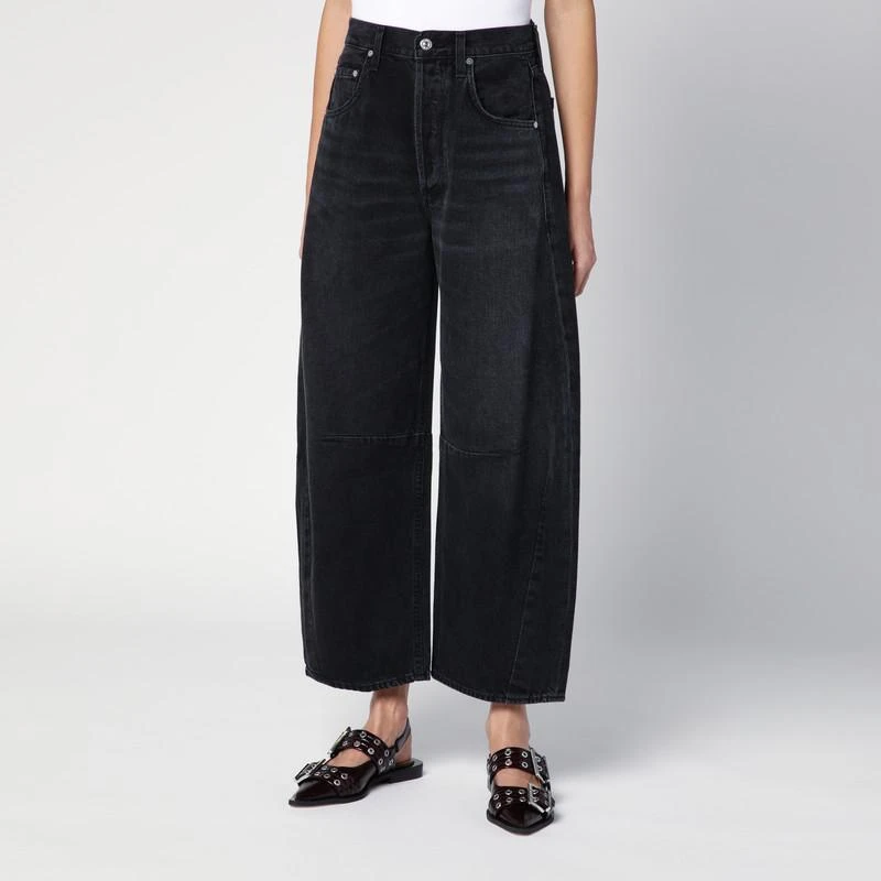 Citizens of Humanity Black Horseshoe Wide Jeans 3