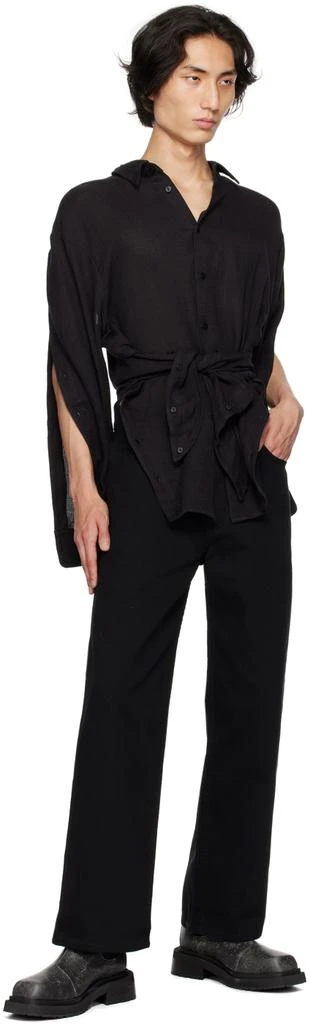 Eckhaus Latta Black Wide-Leg Jeans 4