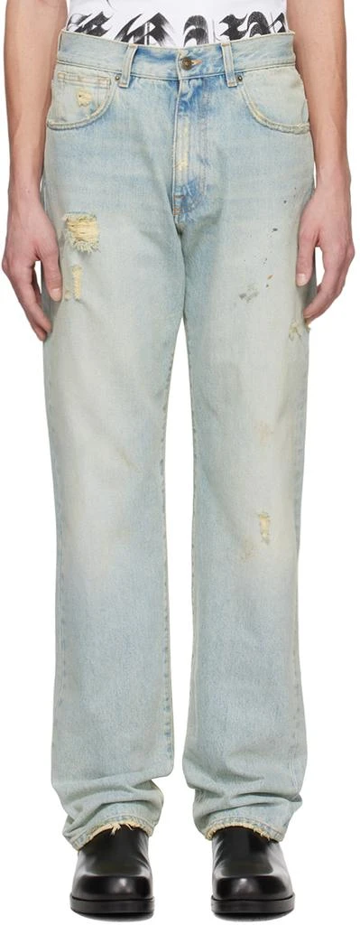 424 Blue Distressed Jeans 1