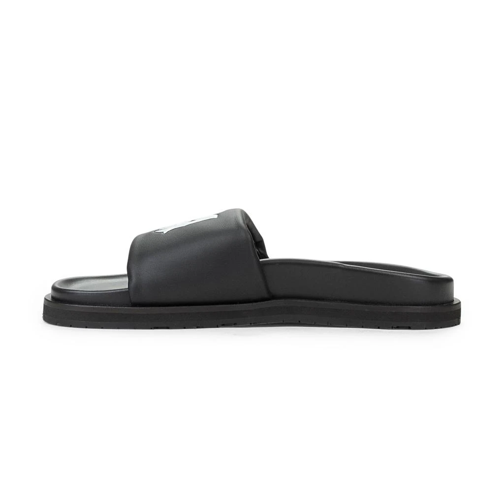 AMIRI LEATHER BLACK WHITE SLIDES – On Sale Now with Up to 72% Off