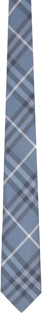 Burberry Blue Check Silk Tie 1