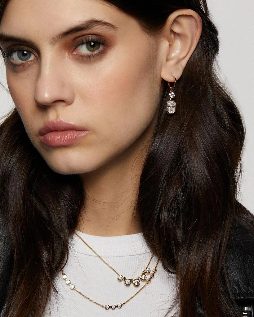 Nadri Bklyn Cubic Zirconia Double Stone Drop Earrings 3