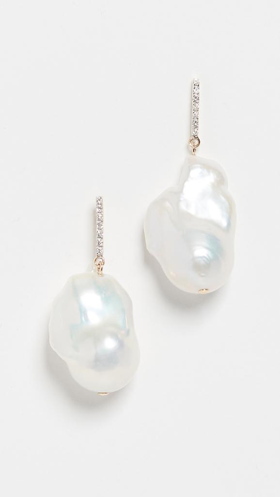 MATEO 14k Gold Baroque Pearls and Diamond