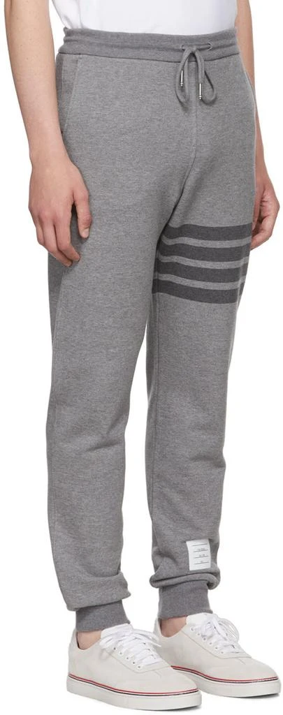 Thom Browne Gray 4-Bar Lounge Pants 2
