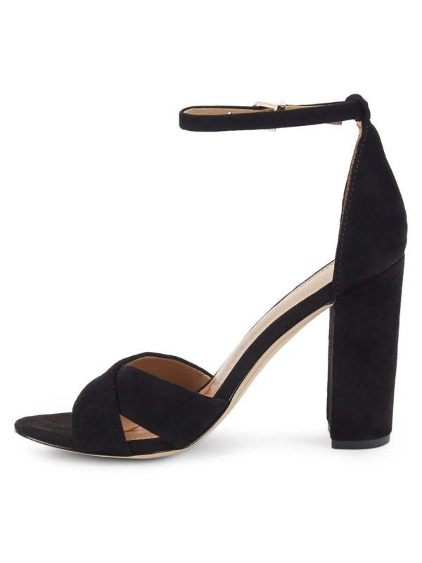 Sam Edelman Yancy Block Heel Suede Sandals 4
