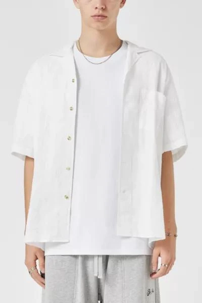 Barney Cools Barney Cools Textured Seersucker Resort Shirt 1