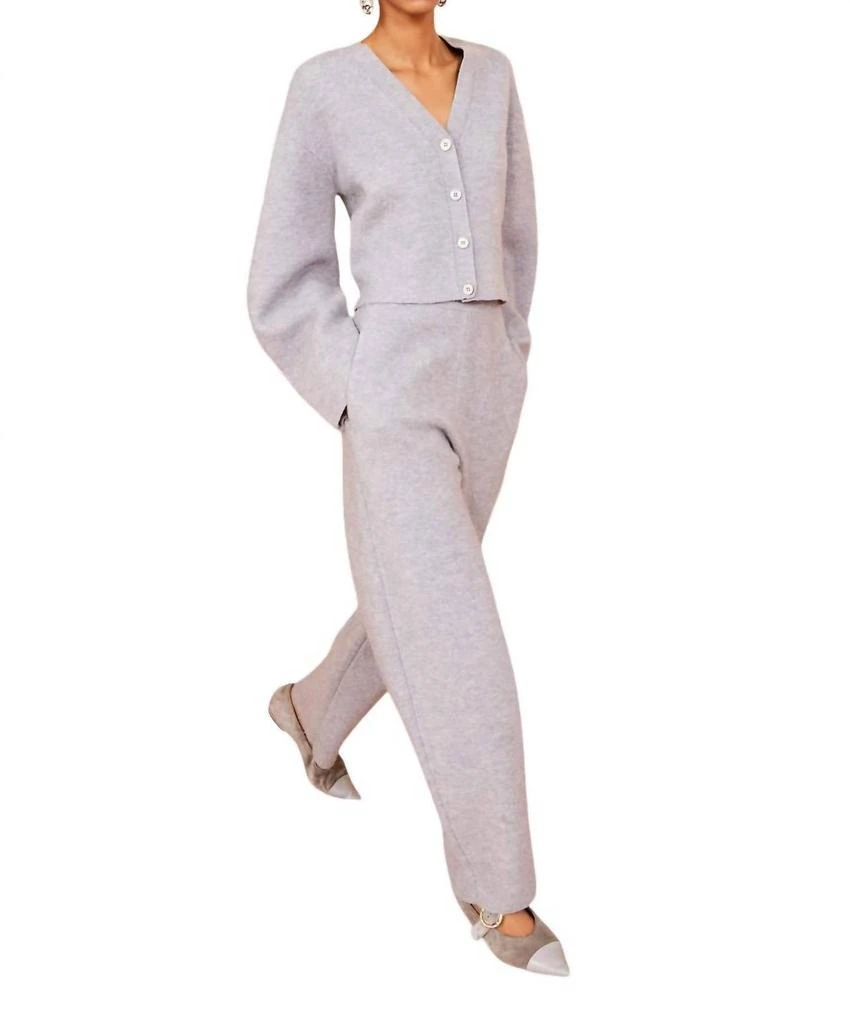 Ulla Johnson Delphine Pant In Heather Grey 1