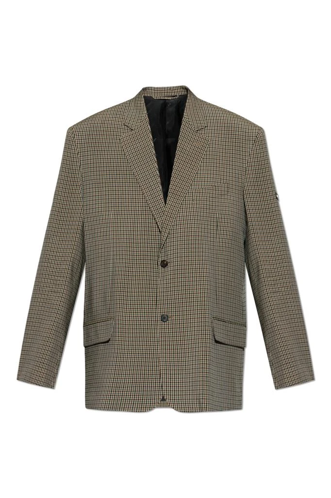 Checked pattern blazer