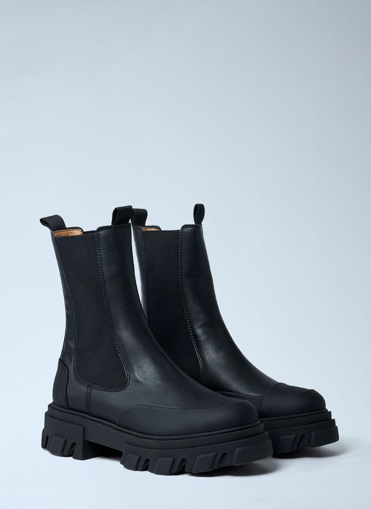 Ganni Cleated Mid Chelsea Boot