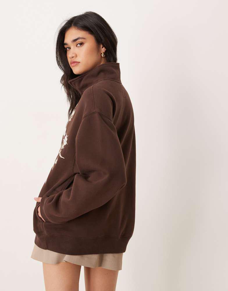 Abercrombie & Fitch Abercrombie & Fitch quarter zip motif