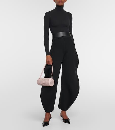 Alaïa Tube perforated leather shoulder bag - Shoulder Bags
