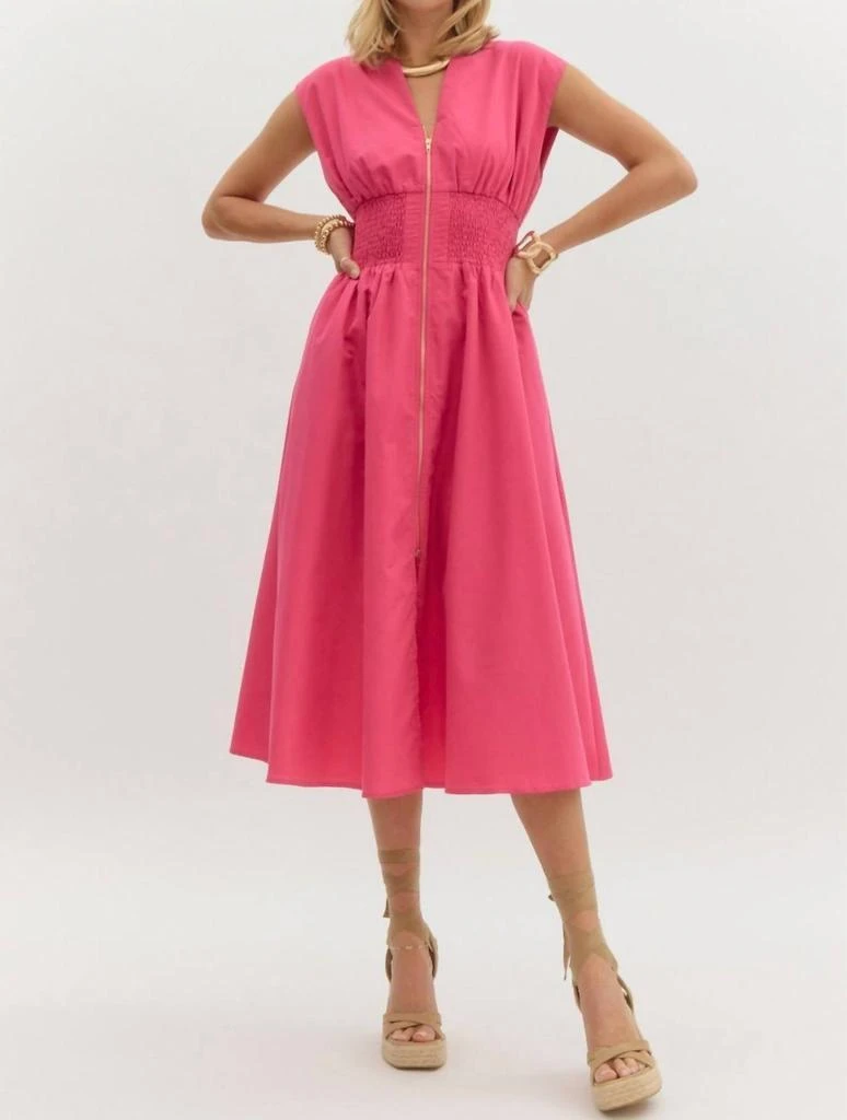 entro Entro - Midi Zip Dress 1