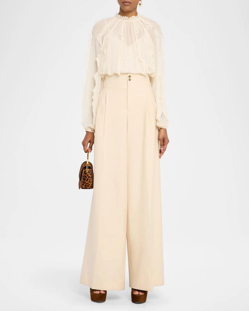 Zimmermann Hypnotic Straight Wool Pants 2