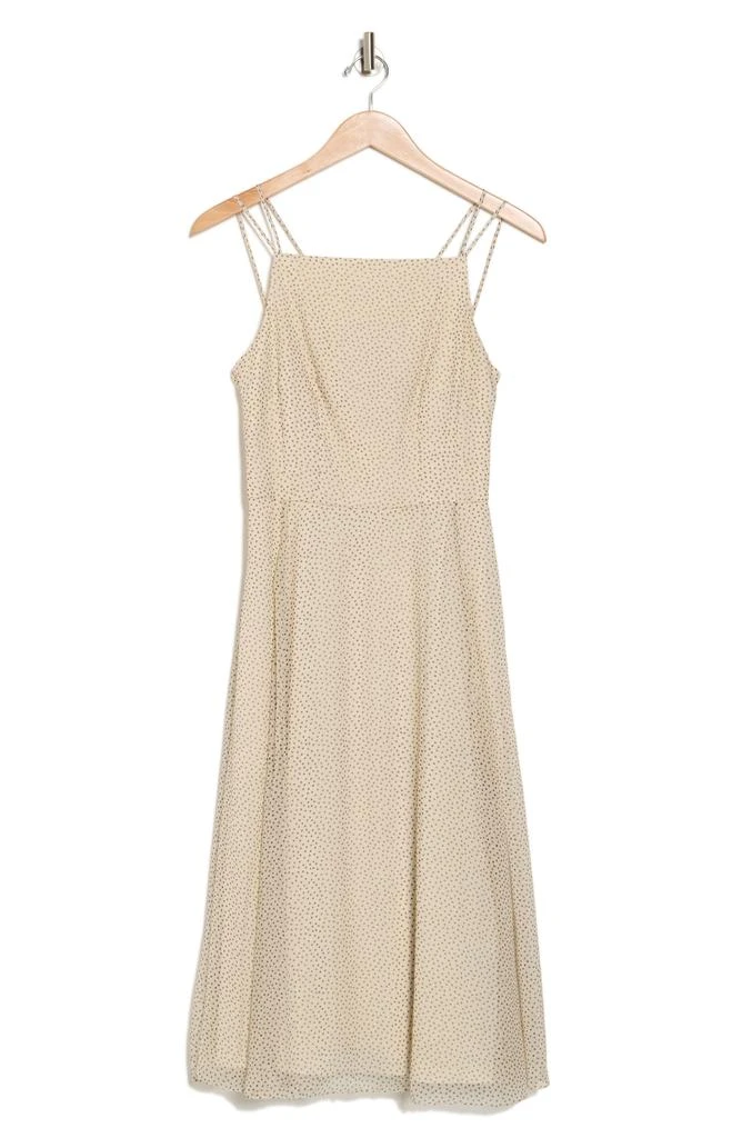 Theory Square Neck Double Strap Silk Dress 3