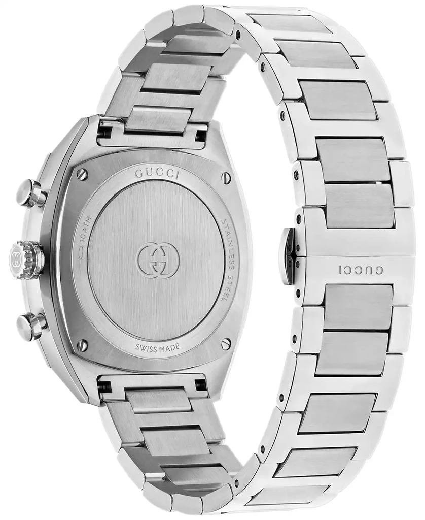 Gucci Men's Swiss Chronograph Interlocking Stainless Steel Bracelet Watch 41mm 2