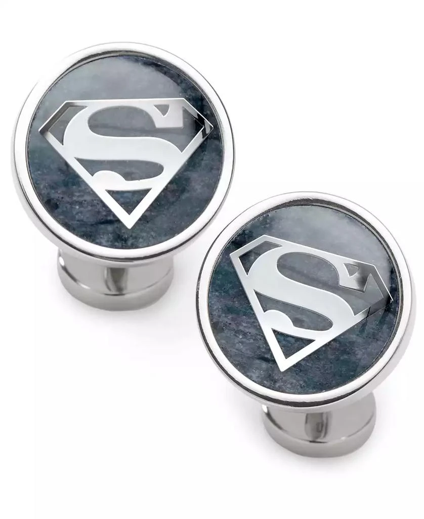 DC Comics Men's Superman Gemstone Cufflinks 2