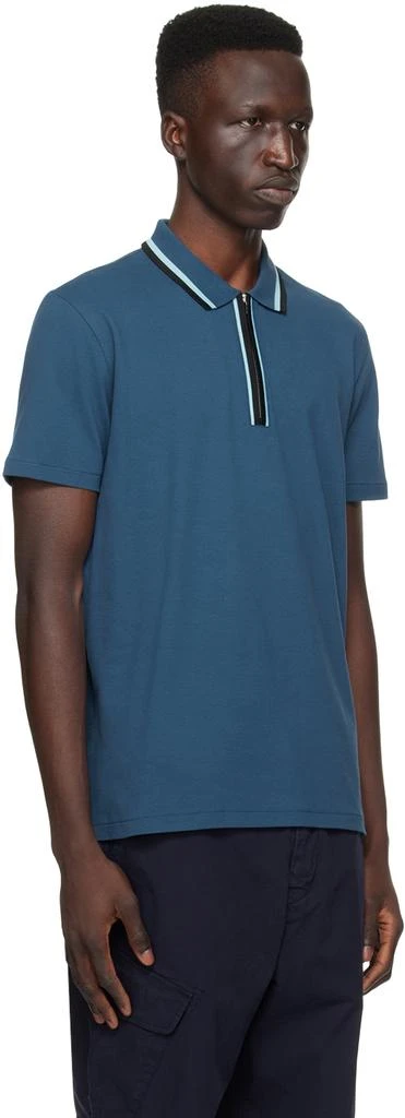 Paul Smith Blue Zip Polo 2